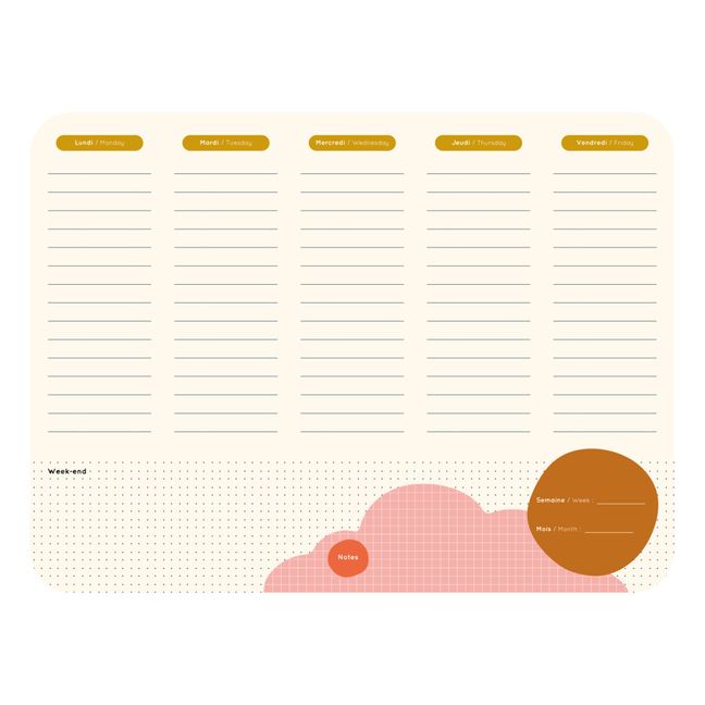 Magnetic Cloud Weekly Planner | Rosa