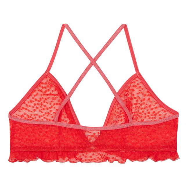 Anna Panther Crop Top | Rosso