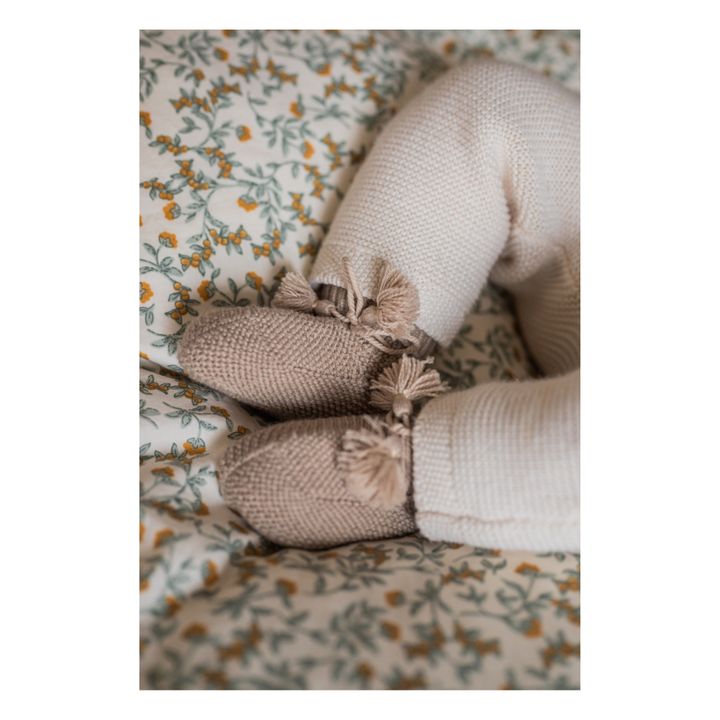 Pantofoline lavorate a maglia e borsa ricamata | Talpa- Immagine del prodotto n°2