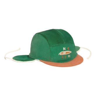 Robin Snake Logo Fur-Lined Cap | Green