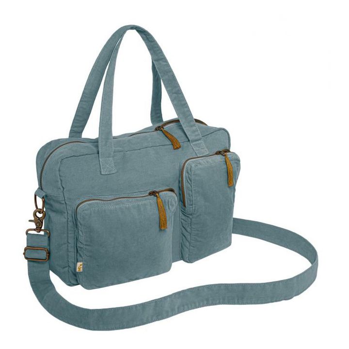 Organic Cotton Changing Bag | Ice Blue S032- Product image n°0