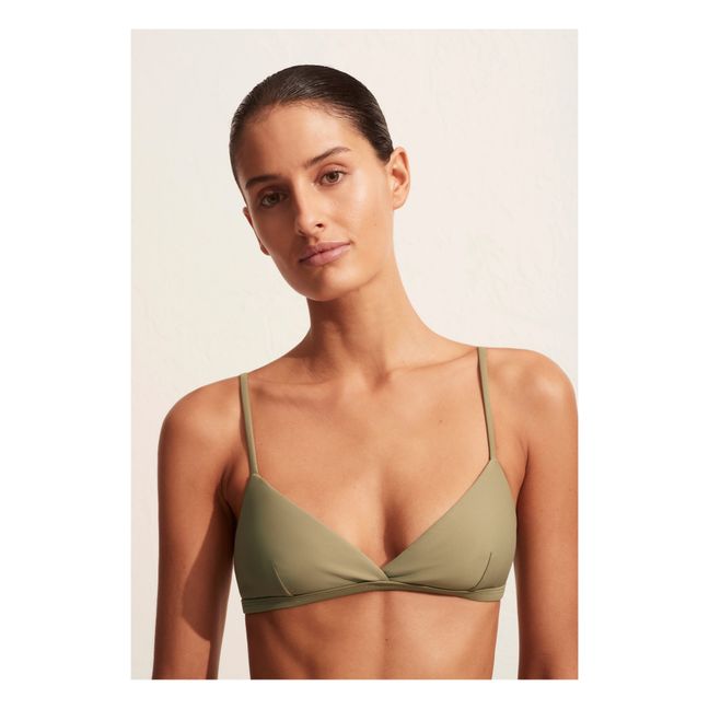 Haut de Maillot Tri Crop | Sauge
