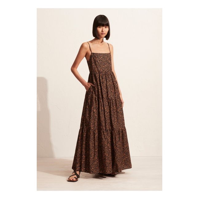 Kleid Tiered Low Back | Braun