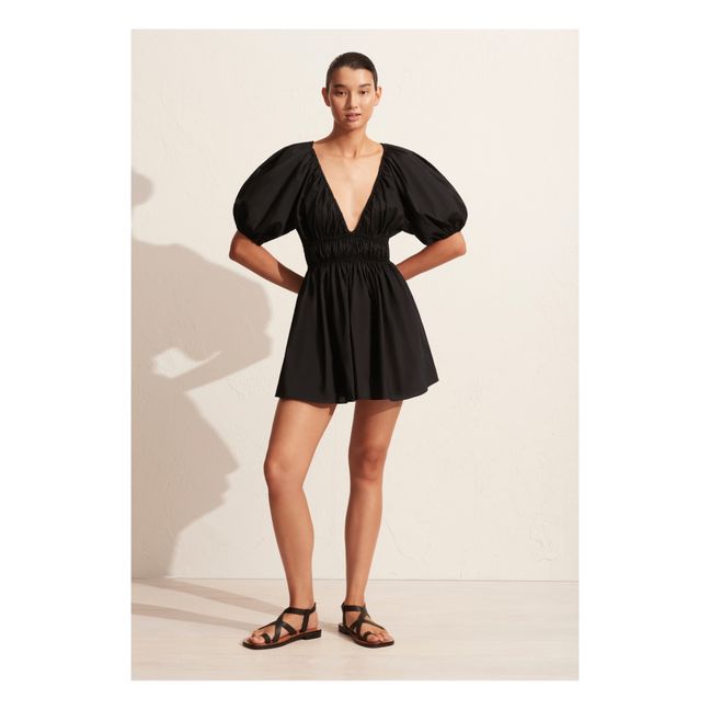 Shired Plunge Mini Dress | Negro