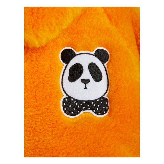 Pullover Felloptik aus recyceltem Polyester | Orange