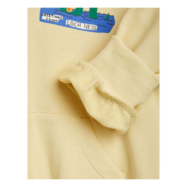 Sudadera con capucha y cremallera | Amarillo palo