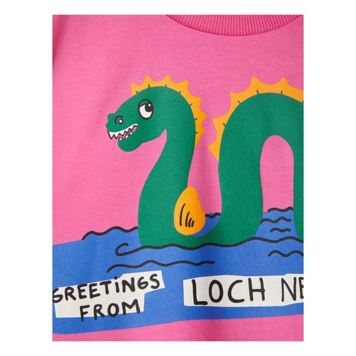 Camiseta de algodón orgánico Loch Ness | Rosa- Imagen del producto n°1