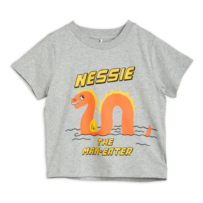 Camiseta de algodón orgánico Nessie | Gris