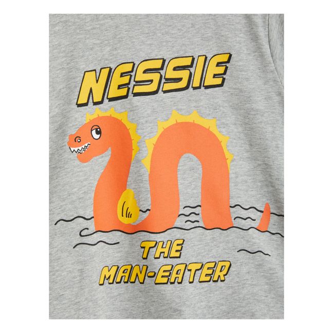 Camiseta de algodón orgánico Nessie | Gris