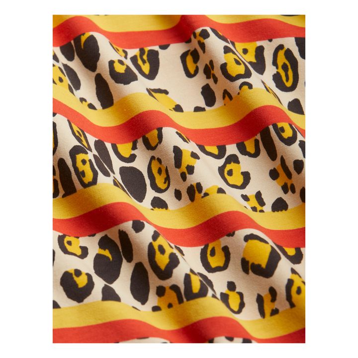 Camiseta de algodón orgánico Leopardo | Beige- Imagen del producto n°2