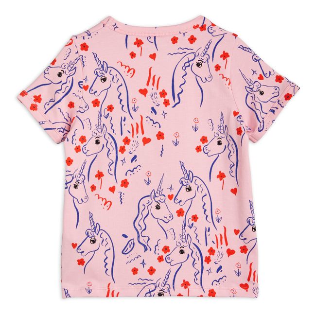 T-Shirt Coton Bio Licornes | Rose