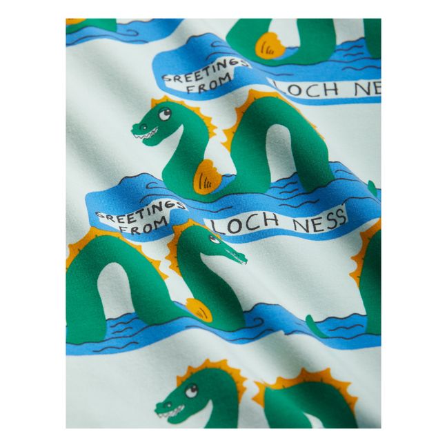 Organic Cotton Loch Ness Baby Bodysuit | Green water