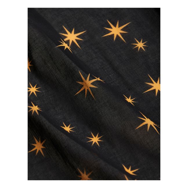 Camisa de algodón orgánico Estrellas | Negro