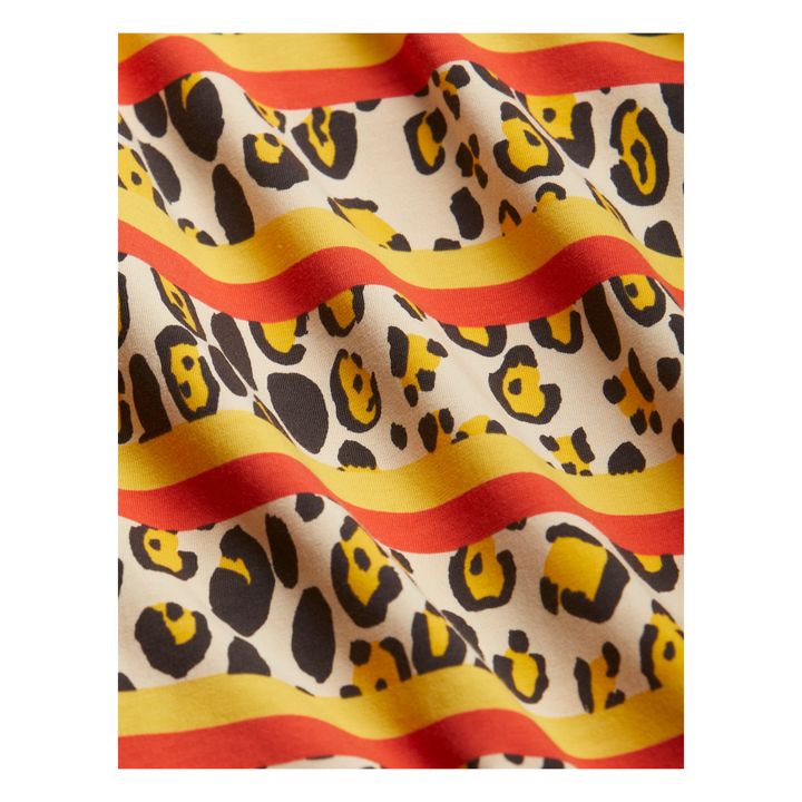 Organic Cotton Leopard Print Dress | Beige- Product image n°2