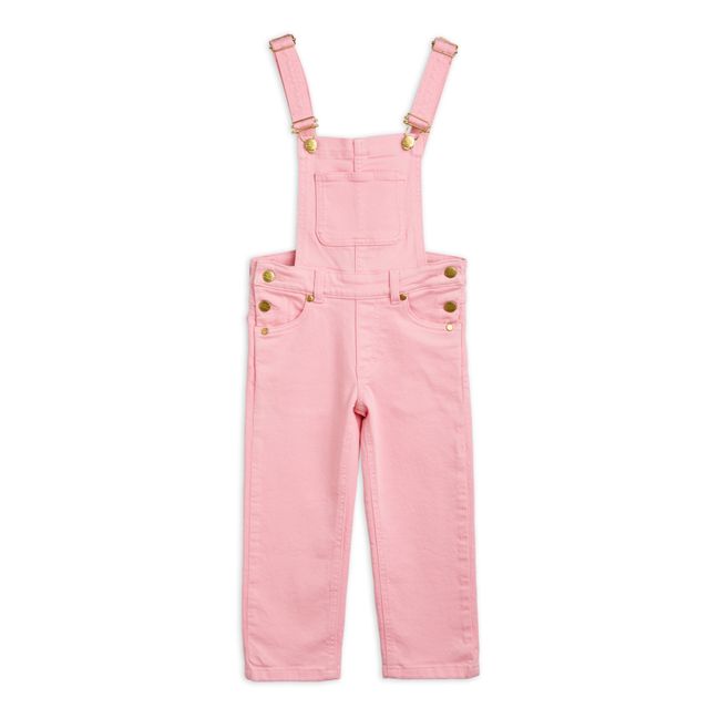 Organic Cotton Nessie Denim Overalls | Pink
