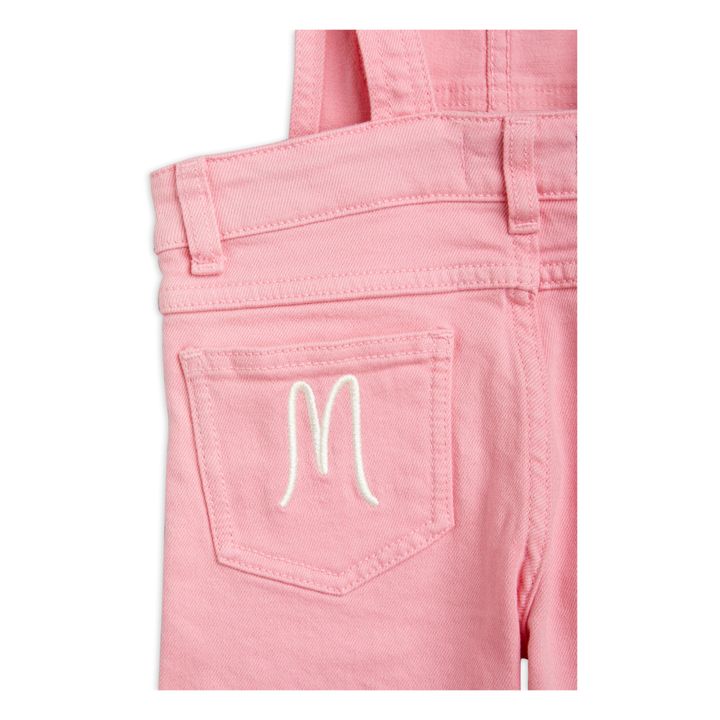 Organic Cotton Nessie Denim Overalls | Pink- Product image n°3