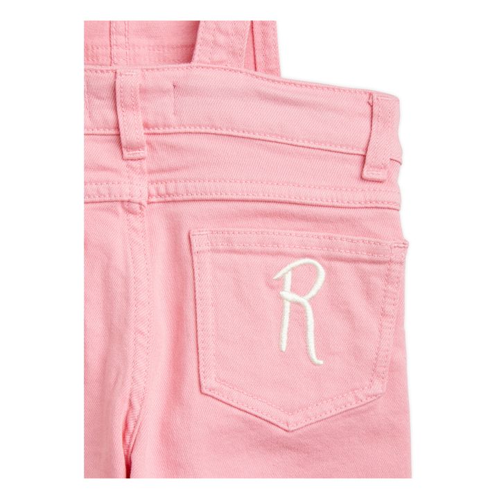 Organic Cotton Nessie Denim Overalls | Pink- Product image n°4