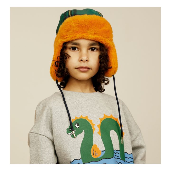 Cappello in finta pelliccia di poliestere riciclato | Arancione- Immagine del prodotto n°1