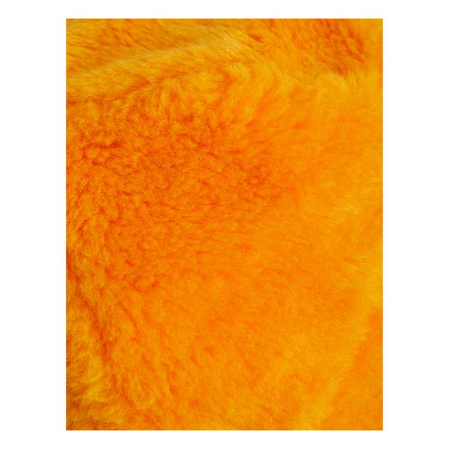 Chapka in Pelzoptik aus recyceltem Polyester | Orange