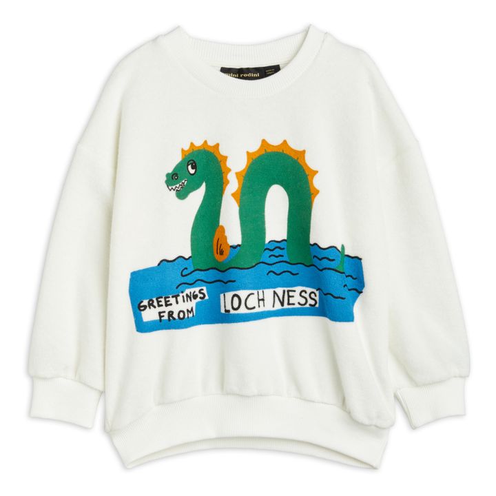 Organic Cotton Loch Ness Terry Cloth Sweatshirt | Ecru- Product image n°0