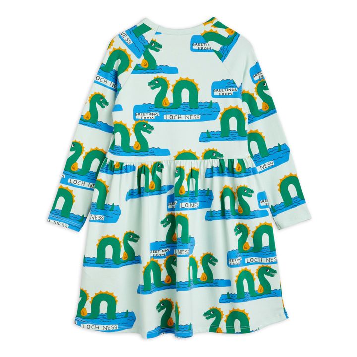 Organic Cotton Loch Ness Dress | Green water- Product image n°3