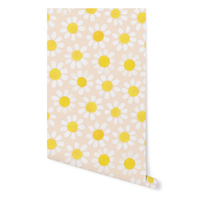 Papier-peint Marguerite - série limitée | Beige