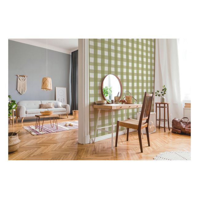 Gingham Wallpaper | Green
