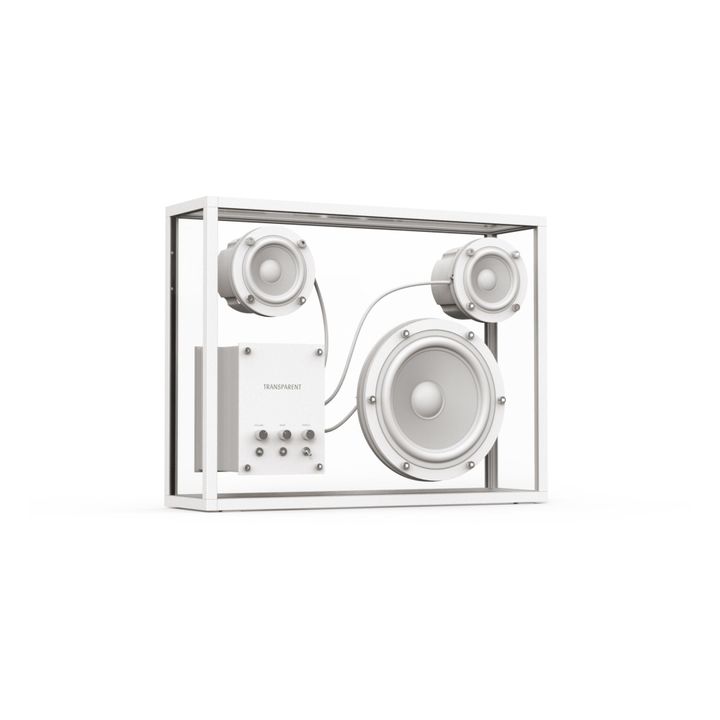 Lautsprecher aus Einscheiben-Sicherheitsglas | Weiß- Produktbild Nr. 3