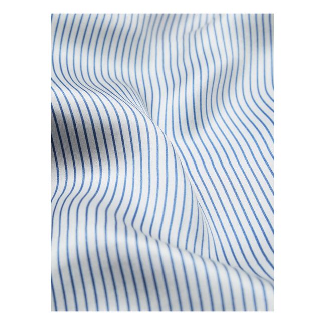 Sia Striped Silk Scarf | Blue