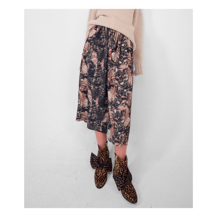 Orso Rocks Printed Skirt | Schwarz- Produktbild Nr. 1