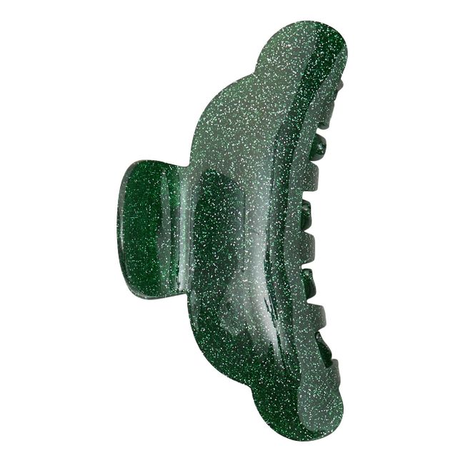 Katla Glitter Hair Clip | Verde Oscuro