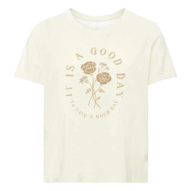 T-shirt It's A Good Day - Collection Femme  | Ecru