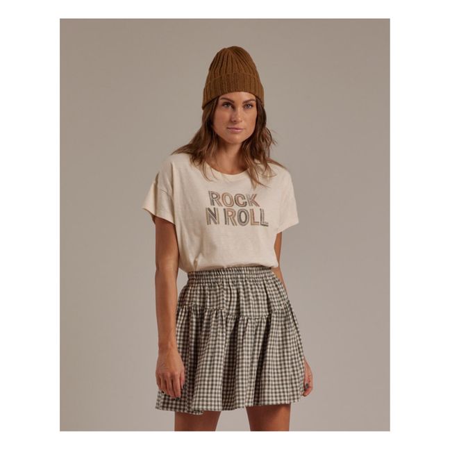 T-shirt Rock n Roll - Collection Femme  | Ecru
