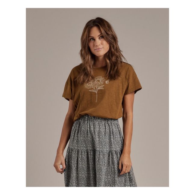 Sunflower T-shirt - Women's Collection  | Marrón