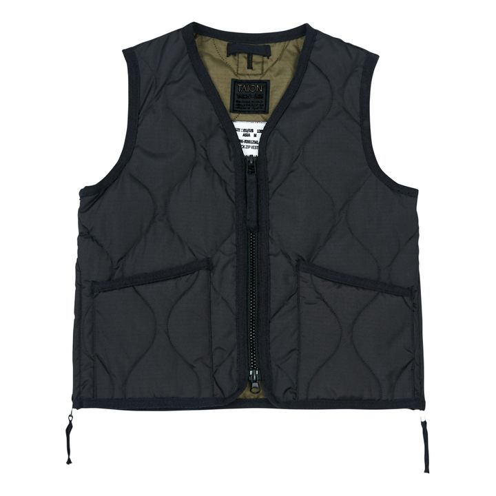 Military Quilted Vest | Black- Product image n°0