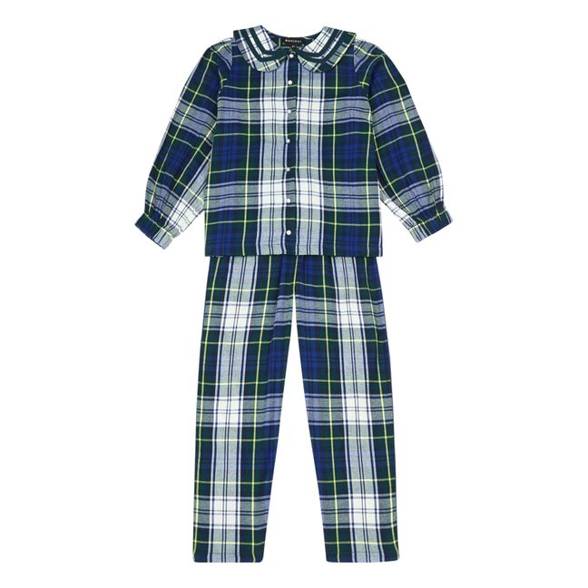 Checkered Pyjamas | Navy blue