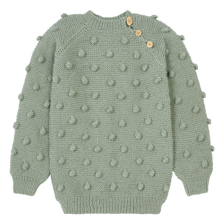 Green clearance popcorn sweater