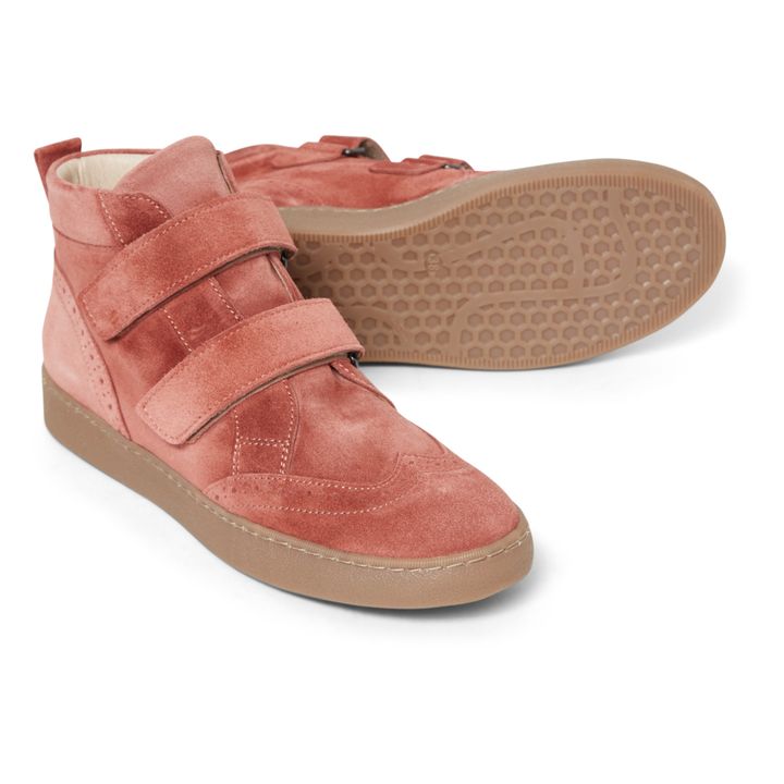 Nubuck Velcro Sneakers | Rosa- Immagine del prodotto n°1