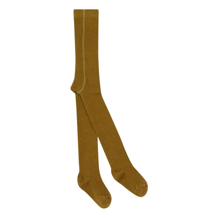 Legging côtelé coton bio - Bronze