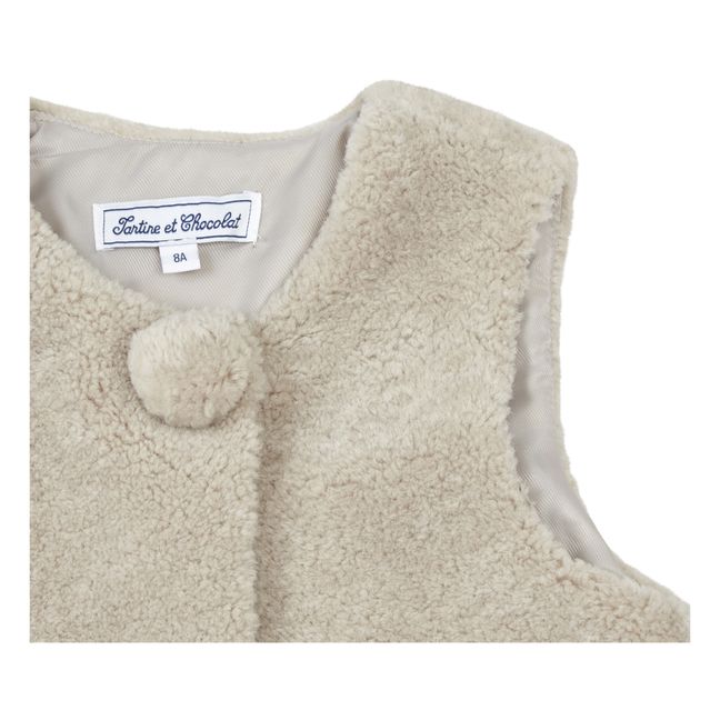 Sherpa Vest | Taupe brown