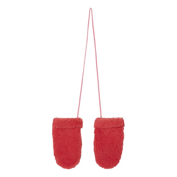 Merino Wool Sheepskin Mittens - Toasties x Smallable Exclusive | Rosa- Produktbild Nr. 0