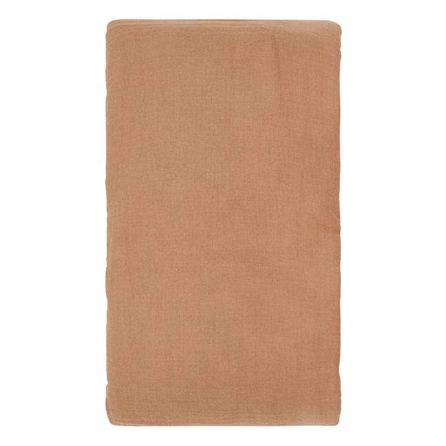 Dili Cotton Voile Duvet Cover | Tabacco