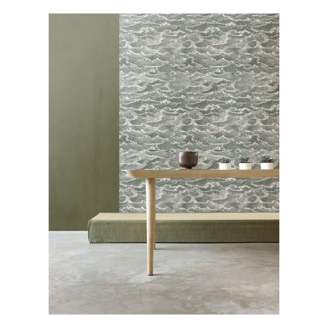 Waves Wallpaper Roll - 10 ml | Mid grey