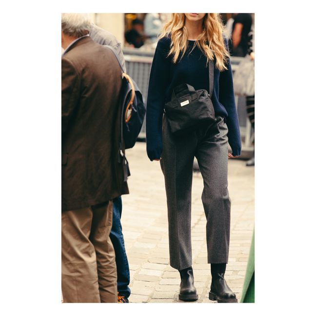 Sac Mini Sauval en coton water resistant | Noir