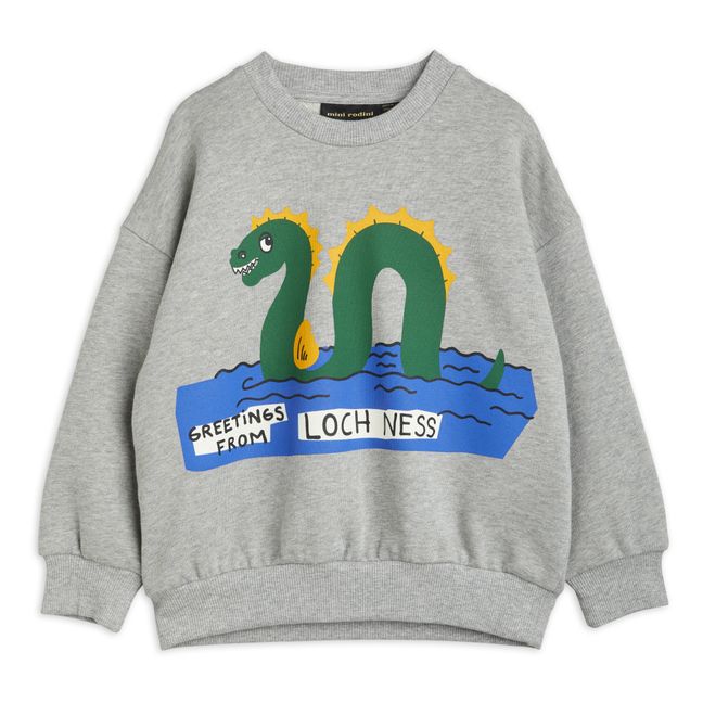 Sweatshirt aus Bio-Baumwolle Loch Ness | Grau