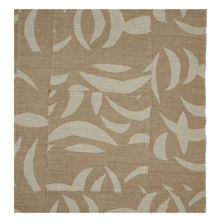 Carob Patchwork Linen Wall Hanging- Product image n°2