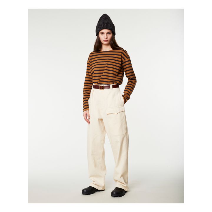 T-shirt Sailor Rayures | Camel- Image produit n°1