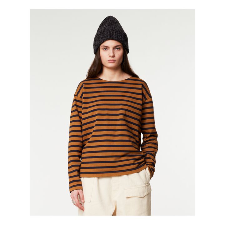 T-shirt Sailor Rayures | Camel- Image produit n°4