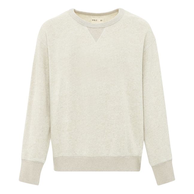 Stadium Cotton and Linen Sweatshirt | Oatmeal