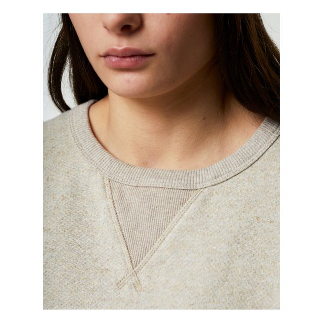 Stadium Cotton and Linen Sweatshirt | Oatmeal
